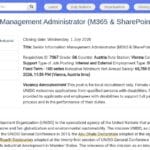 Senior Information Management Administrator (M365 & SharePoint)