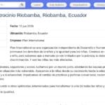Facilitateur/trice de Parrainage – Riobamba, Équateur