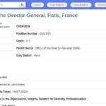 Conseiller spécial du Directeur général – Paris