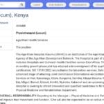 Physiothérapeute (Locum) – Hôpital Aga Khan Kisumu