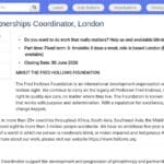 Coordinateur Philanthropie et Partenariats – Londres