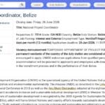 Coordinateur national de projet – Belize