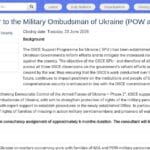 Conseiller·ère auprès du Médiateur militaire ukrainien (Prisonniers et Disparus)