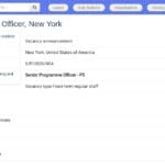 Responsable principal de programme – Paix et sécurité
