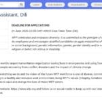 Assistant RH – Bureau de Dili