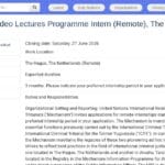 Stagiaire Programme de Vidéos Interuniversitaires (distant)