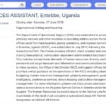 Assistant RH – Centre de services régionaux, Entebbe