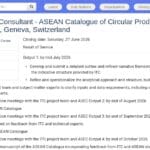 Consultant·e Principal·e – Catalogue ASEAN Produits et Services Circulaires