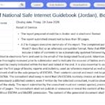 Consultant pour l&rsquo;élaboration d&rsquo;un guide national pour un internet sûr (Jordanie)