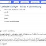 Gestionnaire de Contrats de Services – Luxembourg