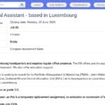 Assistant(e) Opérationnel(le) Senior – Luxembourg