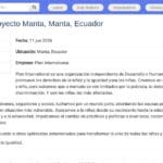 Facilitateur·trice de Projet Éducatif Résilient (Manta)