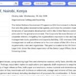 Assistant juridique – PNUE Nairobi