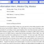 Stage en Communication Publique – ONU Mexico