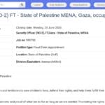 Security Officer (NO-2) – Gaza, Palestine