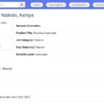 Assistant financier – Bureau régional Afrique, Nairobi