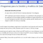 Senior Program Assistant – Data Management & Analytics