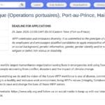 Assistant Logistique – Opérations Portuaires (Port-au-Prince)