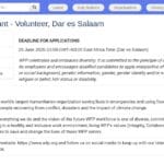 Assistant(e) de Programme Bénévole – Dar es Salaam