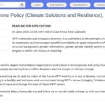 Consultant·e en politiques climatiques et résilience – PAM Djibouti