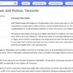 Stagiaire terrain – Projet NOURISH, Songwe et Rukwa