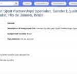 Spécialiste en Égalité des Genres et Partenariats Sportifs