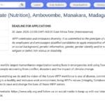 Chargé de Programme Nutrition – Ambovombe, Manakara