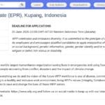 Chargé de Programme EPR – Kupang, Indonésie