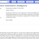 Assistant(e) Administratif(ve) – Bureau du Coordonnateur Résident, ONU Madagascar