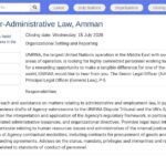 Juriste Principal en Droit Administratif – UNRWA