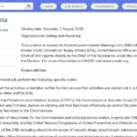 Chef de l&rsquo;Unité des réunions intergouvernementales (ONUDC, Vienne)