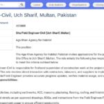 Ingénieur·e de chantier – Habitat sécurisé – Multan