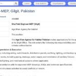 Ingénieur(e) Site/Chantier MEP – Gilgit, Pakistan