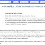 Consultant(e) Partenariats IFI – Nairobi