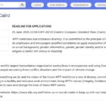 Stagiaire en Suivi et Évaluation (Monitoring) – Le Caire