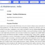 Responsable Facilities & Maintenance – Inde