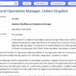 Assistant(e) Gestion des Installations et Opérations