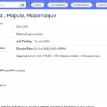 Agronome National – Projet EbA – Maputo