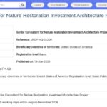 Consultant Sénior – Architecture d’Investissement pour la Restauration de la Nature