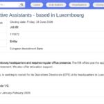 Assistant(e) Administratif(ve) Senior – Luxembourg
