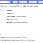 Chargé de liaison de projet – Aquifère transfrontalier Cambodge-Mékong