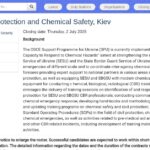 Consultant en Protection Civile et Sécurité Chimique