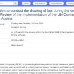 Consultant en développement de logiciel de tirage au sort – ONUDC