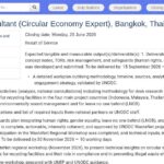 Consultant international en économie circulaire – Bangkok