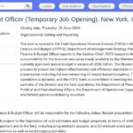 Responsable Finance et Budget – Opérations de Paix (Temporaire)