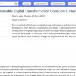 Consultant en politiques TIC et transformation numérique durable