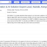 Lead Expert en Innovation Digitale et IA – UN-Habitat