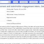 Stagiaire en gestion de programme et engagement des parties prenantes
