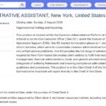Assistant(e) Administratif(ve) Senior – Nations Unies, New York