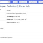 Chargé d&rsquo;évaluation (Évaluations d&rsquo;impact) – Rome